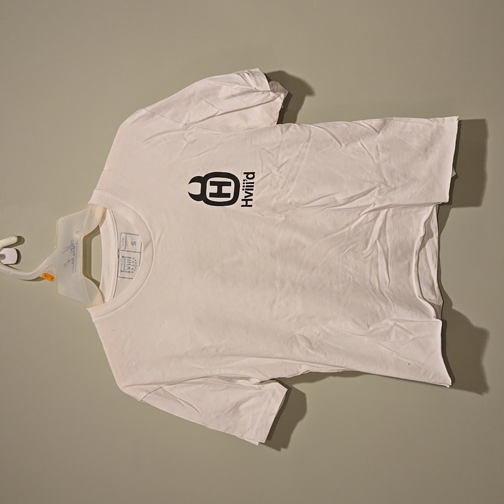 HVIII Brand Goods Cropped T Shirt, White, Small